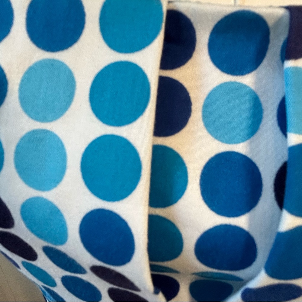 Calvin Klein white blue dot sleeveless dress Size 6 - Picture 2 of 11
